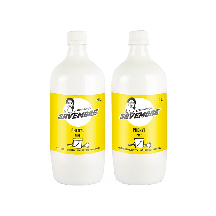 SaveMore Pine Phenyl Liquid - Buy 1 Get 1 Free - 1 ltr + 1 ltr