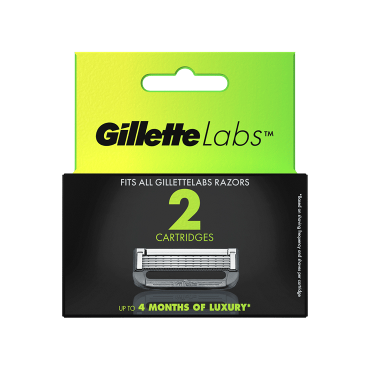 Gillette Labs Shaving Men's Razor Cartridge - For Men - 2 pieces