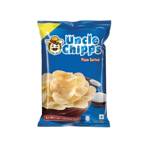 Uncle Chipps Plain Salted Potato Chips - 80 g