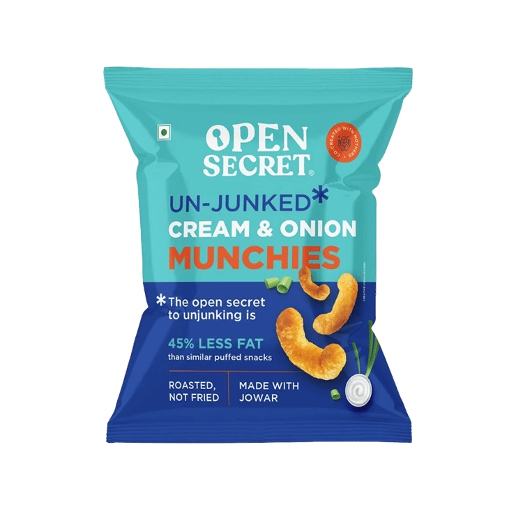 Open Secret Un-Junked Cream & Onion Puff - 75 g