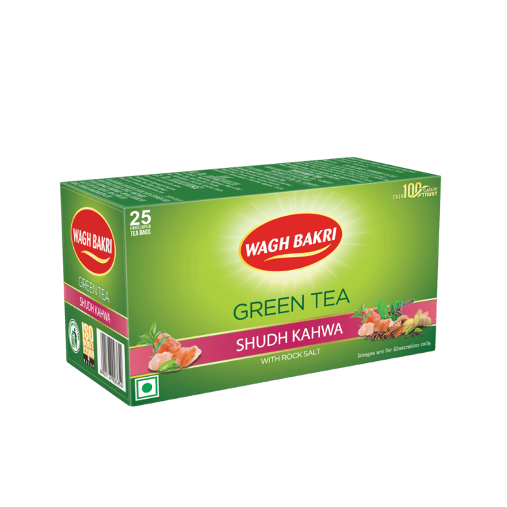 Wagh Bakri Sudh Kahwa Green Tea - 25 x 2.5 g