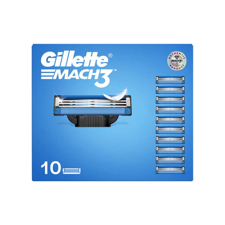 Gillette Mach 3 Men's Razor Cartridge - 10 units - 10 pieces