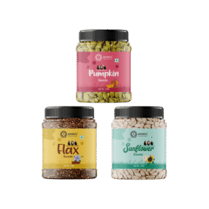 AMAYU Pumpkin, Sunflower & Flax Seeds Combo - 3 x 125 g