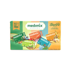 Medimix Ayurvedic SkinFit Assorted Soap - Buy 4 Get 1 Free - 5 x 125 g