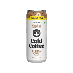 Sleepy Owl Hazelnut Cold Coffee Can