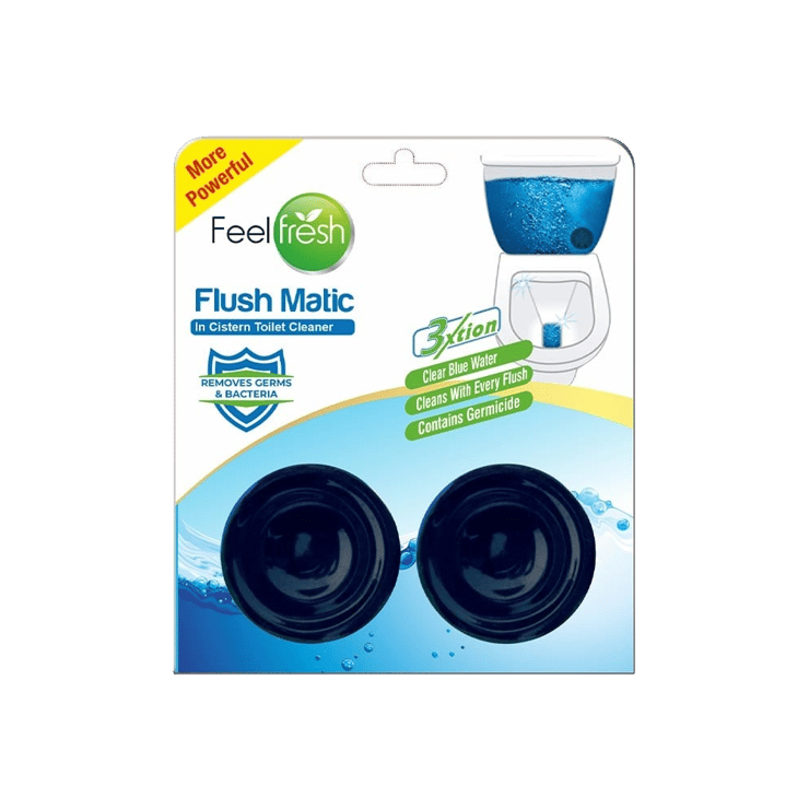 Feel Fresh Flush Matic Toilet Cleaner - Twin Pack - 2 x 50 g