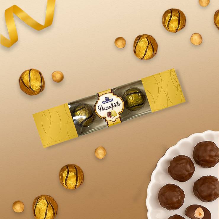 Sapphire Hazelfill Chocolate Gift Pack (5 pcs) - 68 g