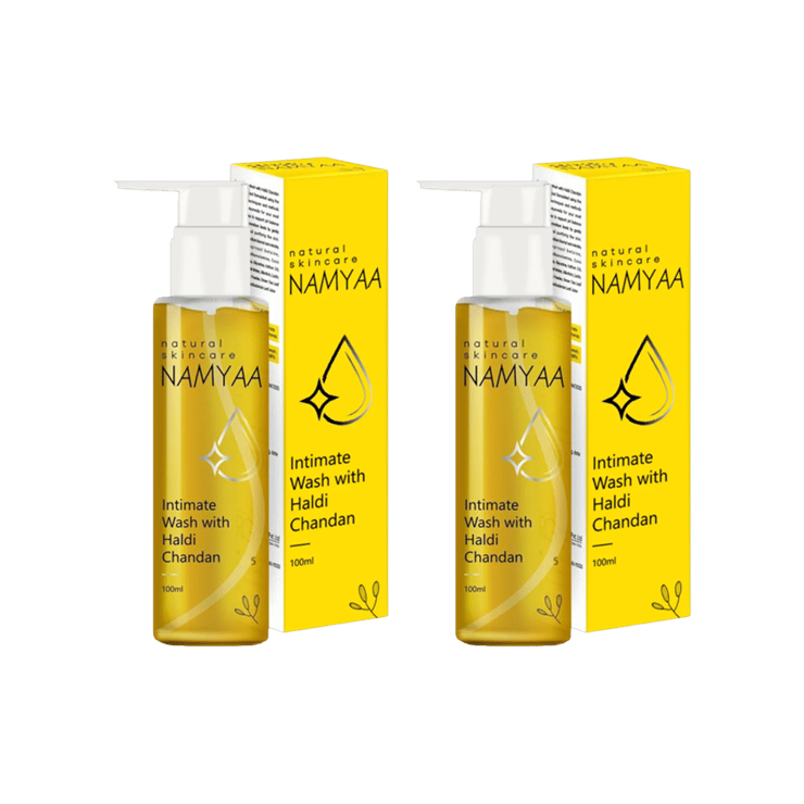 Namyaa Intimate Wash with Haldi Chandan - Pack of 2 - 2 x 100 ml