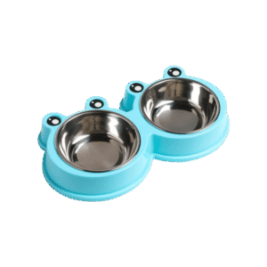 Foodie Puppies Frog Face Pet Feeding Bowl - 2 x 200 ml