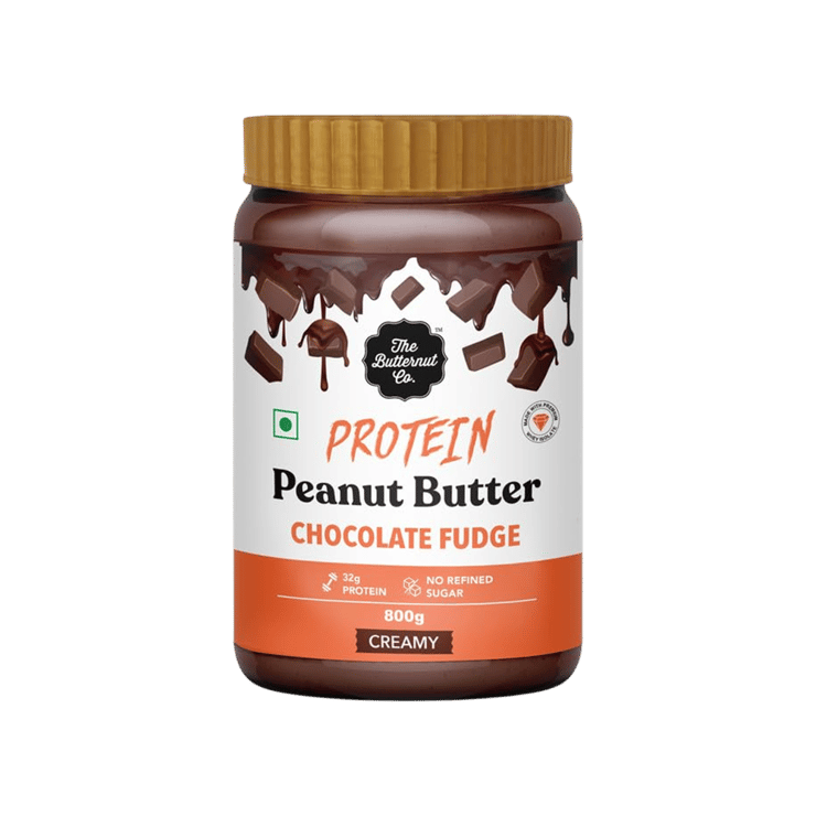 The Butternut Co. High Protein Chocolate Fudge Creamy Peanut Butter - 800 g