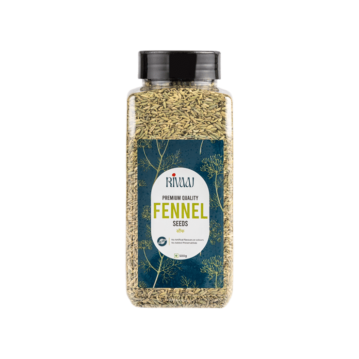 RIVAAJ Fennel / Saunf Seeds - 500 g