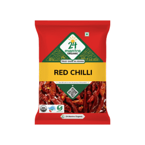 24 Mantra Organic Red Chilli Whole / Khaadi Mirch - 100 g