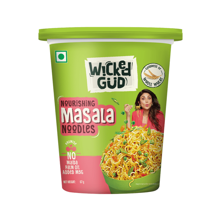 WickedGud Nourishing Masala Cup Noodles - 67 g