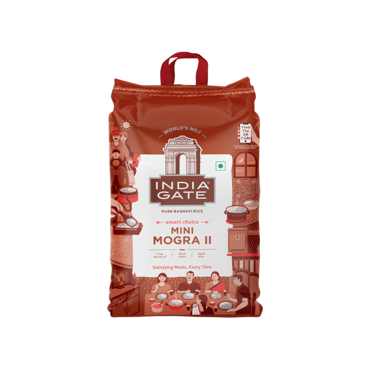 India Gate Mini II Mogra Basmati Rice (Short Grain) - 10 kg