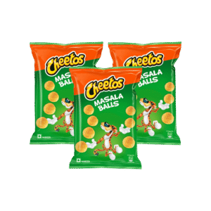 Cheetos Masala Balls Crisps - Pack of 3 - 3 x 84 g