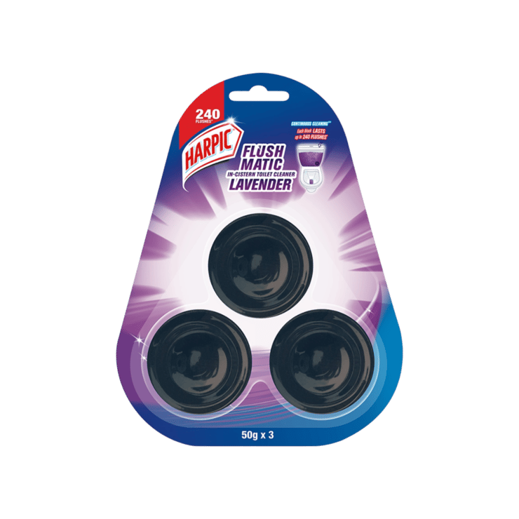 Harpic In-Cistern Toilet Cleaner Block (Lavender) - 150 g