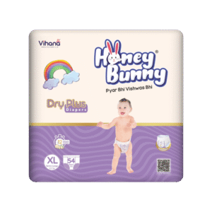 Honey Bunny Dryplus Baby Diaper (XL, 12-17 kg)