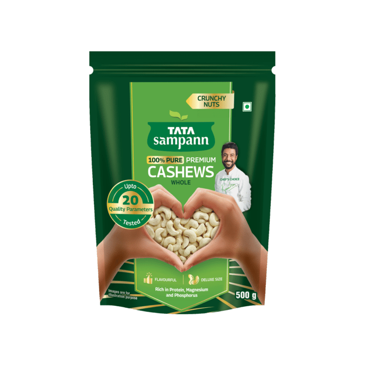 Tata Sampann Cashew (100% Pure Premium) - 500 g - 500 g