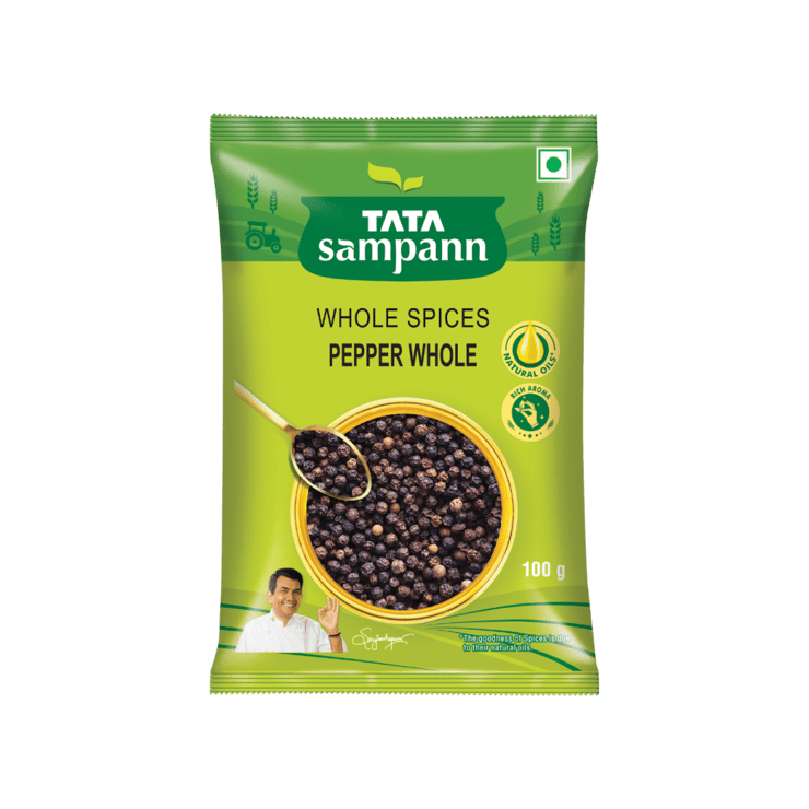 Tata Sampann Black Pepper Whole - 100 g