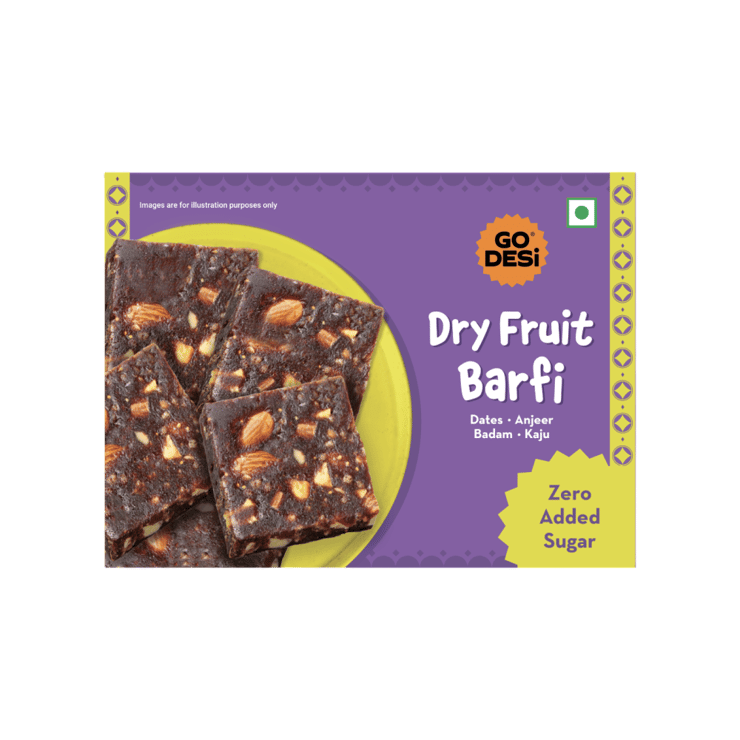 Dry Fruits Barfi by GO DESi - 200 g
