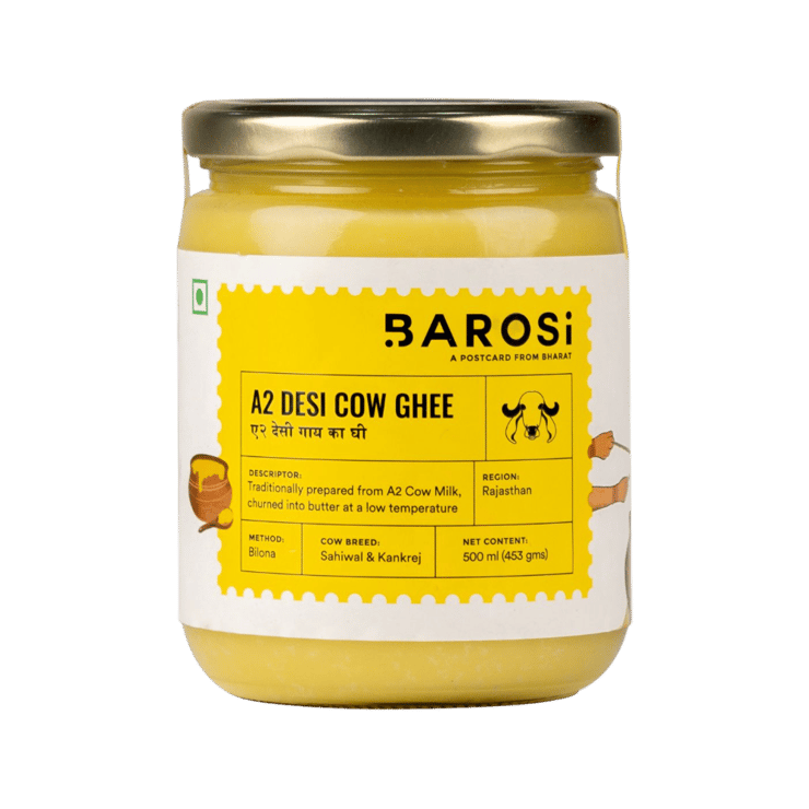 Barosi Desi Cow A2 Ghee (500 ml) - 500 ml