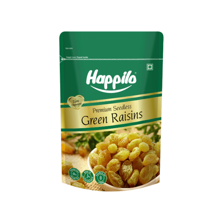 Happilo Premium Seedless Green Raisins - 250 g