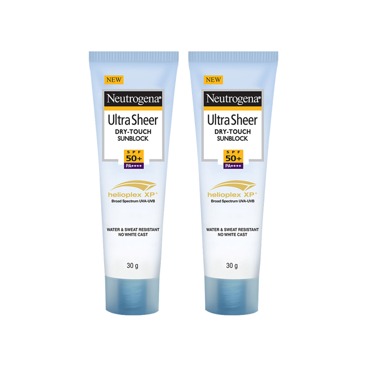 Neutrogena Ultra Sheer Dry Touch Sunscreen (SPF 50+ PA++++) - Pack of 2 - 2 x 30 g