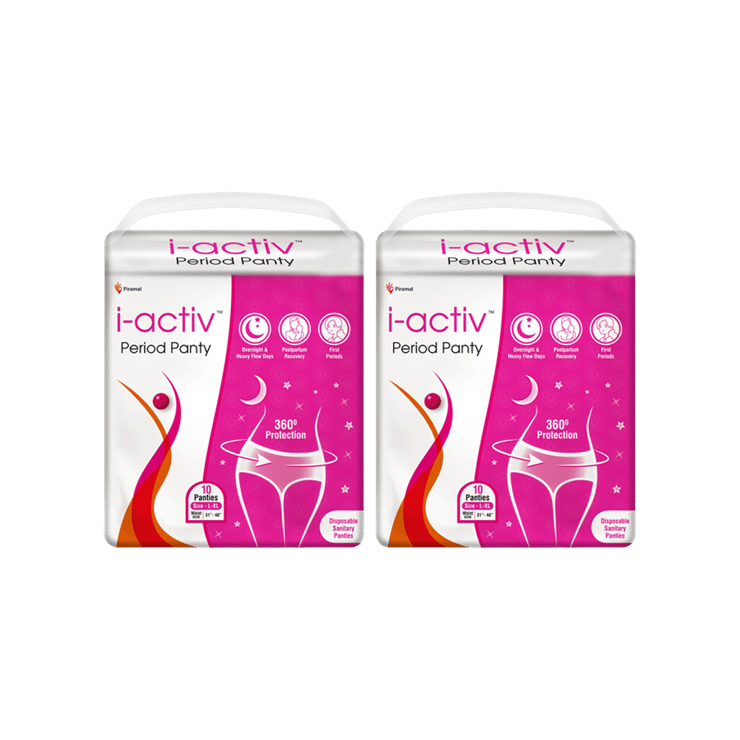 I-activ Premium Disposable Period Panty (L-XL) - Pack of 2 - 2 x 1 pack (10 pieces)