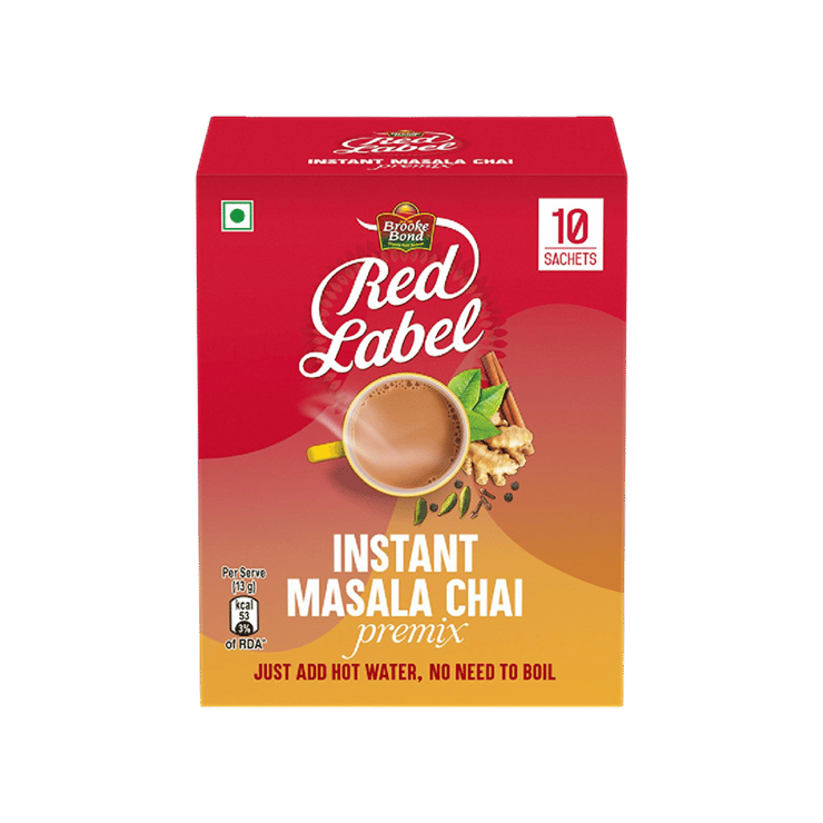 Brooke Bond Red Label Masala Instant Tea Premix - 10 x 13 g