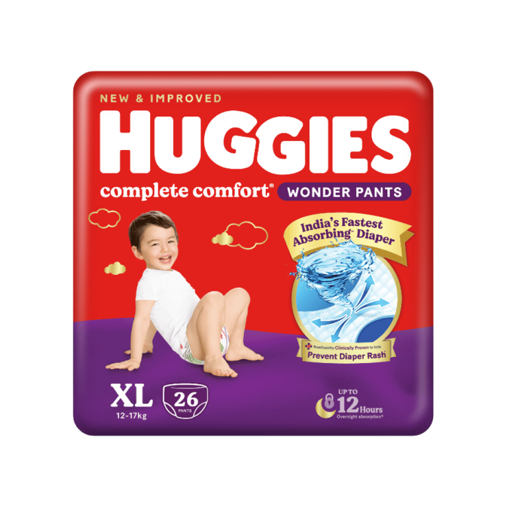 Huggies Complete Comfort Wonder Pants Baby Diaper (Size XL)