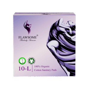 Flawsome 100% Organic Cotton Sanitary Pads (L) - 1 pack (10 pieces)