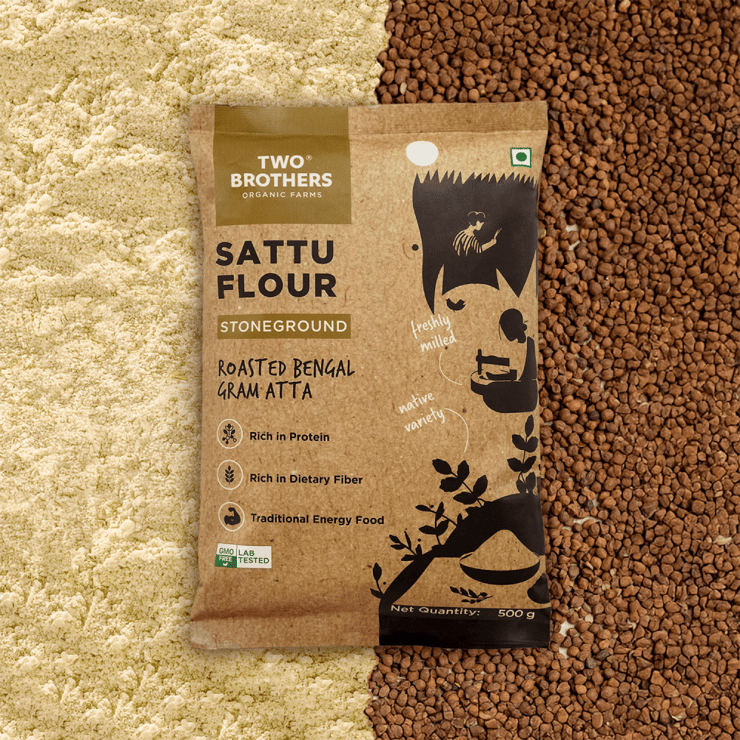 Two Brothers Roasted Bengal Gram Sattu Atta - 500 g