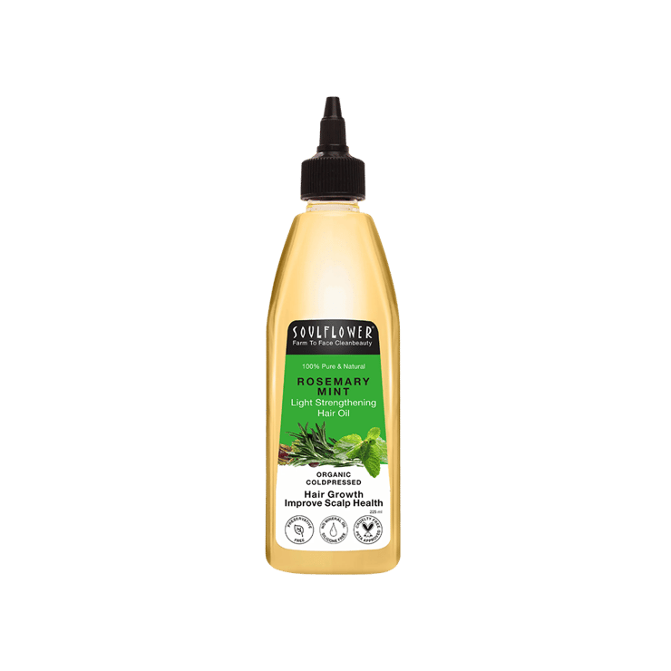 Soulflower Rosemary Mint Light Strengthening Hair Oil - 225 ml
