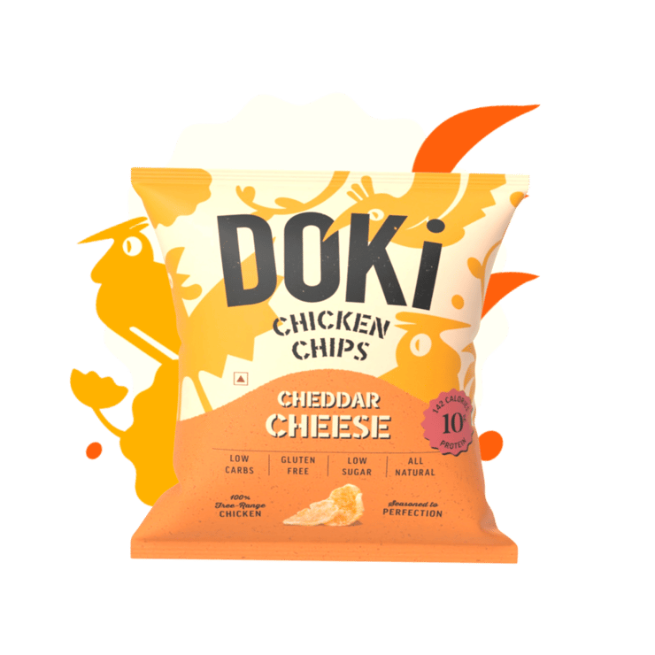 DOKi Chicken Chips (Cheddar Cheese) - 30 g