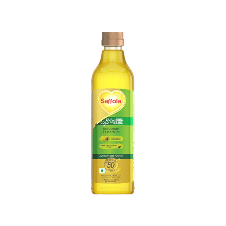 Saffola Cold Pressed Groundnut & Sesame Oil - 1 ltr