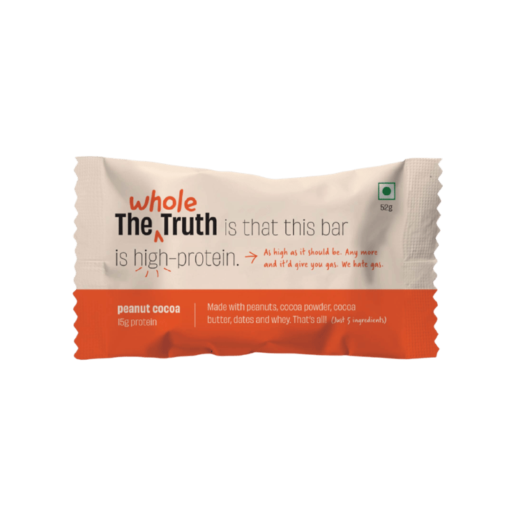 The Whole Truth Peanut Cocoa Protein Bar - 52 g