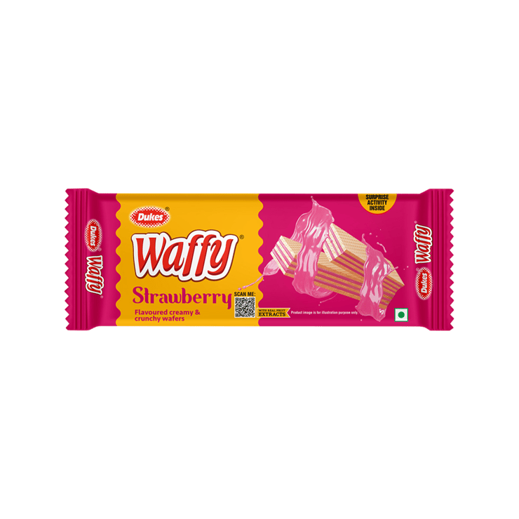 Dukes Waffy Strawberry Wafers - 55 g