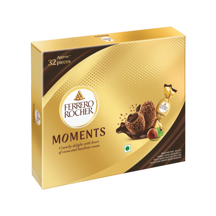 Ferrero Rocher Moments Chocolate Gift Pack (32 pieces) - 185.6 g