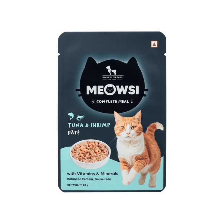 HUFT Meowsi Tuna & Shrimp Pate Complete Wet Cat Food - 80 g