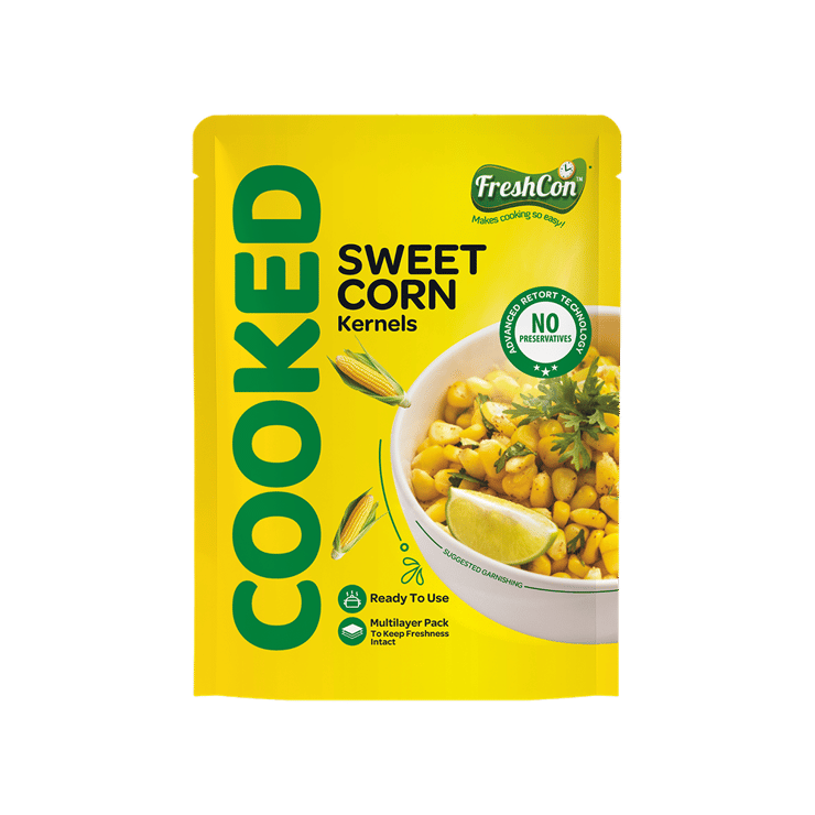 Freshcon Ready to Use Cooked Sweet Corn Kernels - 280 g