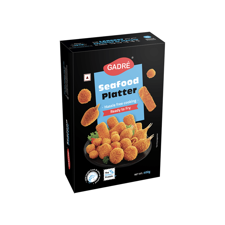 Gadre Ready-to-Fry Fish Fry Snack Combo - 400 g