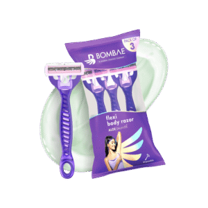 Bombae Vitamin E & Aloe Disposable Women's Razor - Pack of 3 - 3 pieces