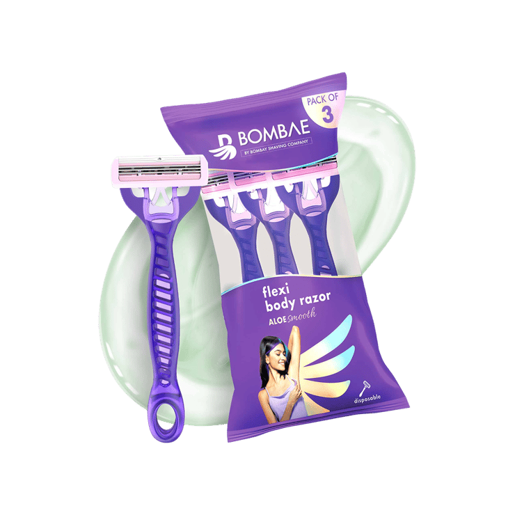 Bombae Vitamin E & Aloe Disposable Women's Razor - Pack of 3 - 3 pieces