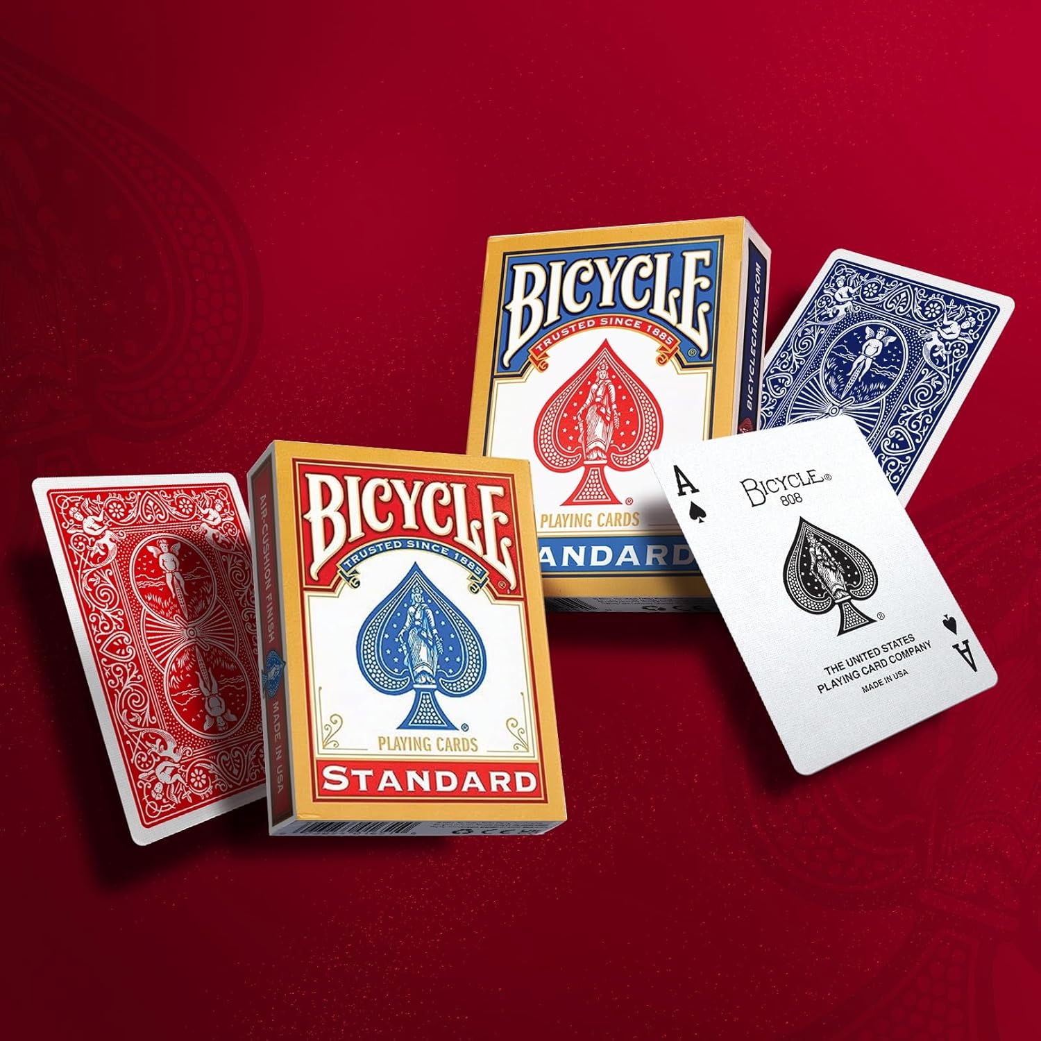 Bicycle Standard Rider Back Playing Card Game - Pack of 2 for All Ages, Standard Rider Back Playing Cards - Pack of 2,for Adult - Image 3