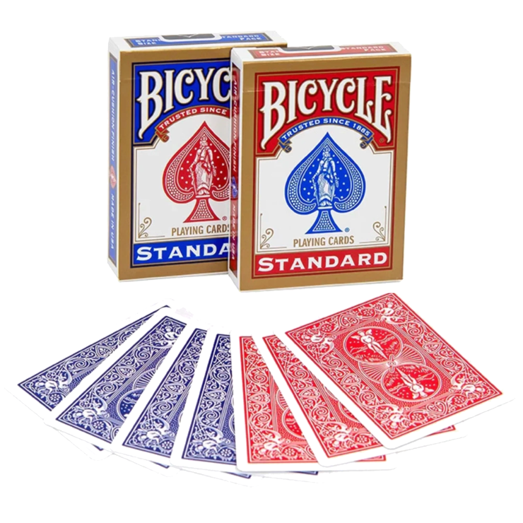 Bicycle Standard Rider Back Playing Card Game for All Ages - Pack of 2