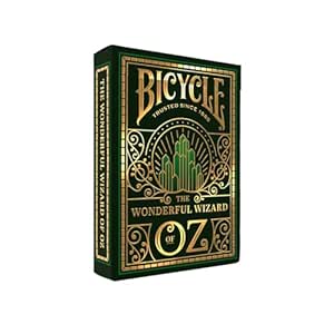 Bicycle Wizard of Oz Playing Cards, Oz Inspired Playing Card Deck, Emerald and Gold, 1 Deck
