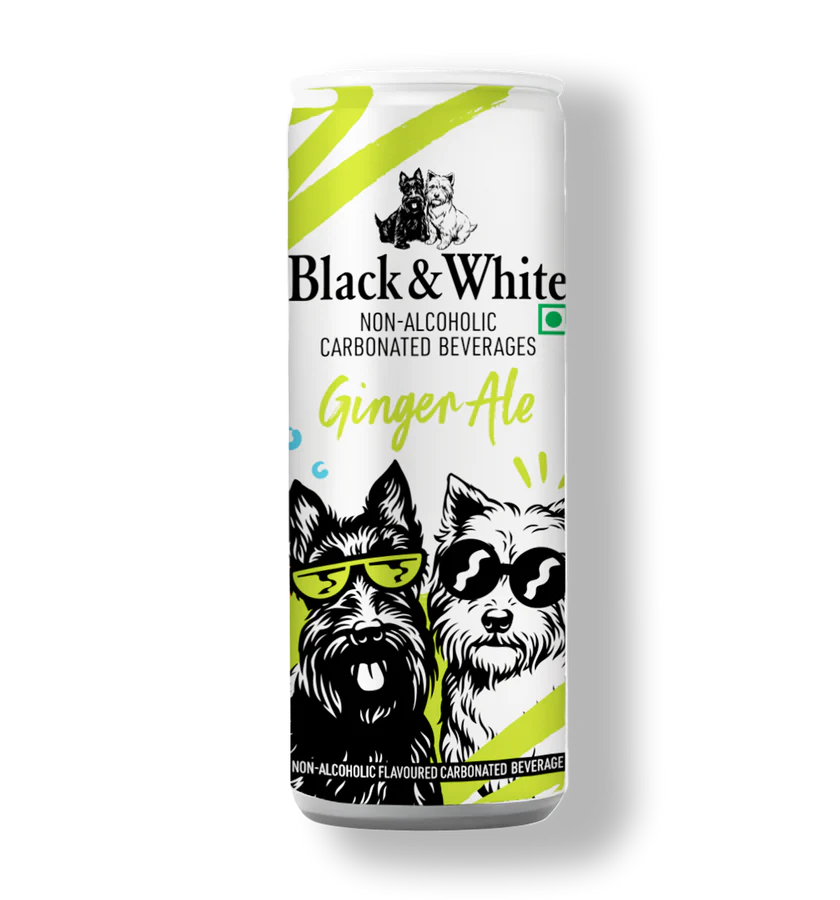 Black & White Ginger Ale 250ml - Pack of 12