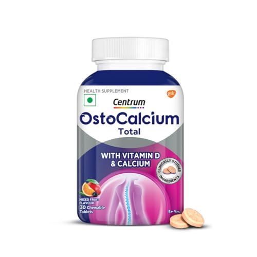 Centrum Ostocalcium Total Chewable Tablets For Women & Men | Vitamin D & Calcium Tablets To Support Strong Bones, Joints & Muscles |60 Tablets, 128 Grams - Image 9