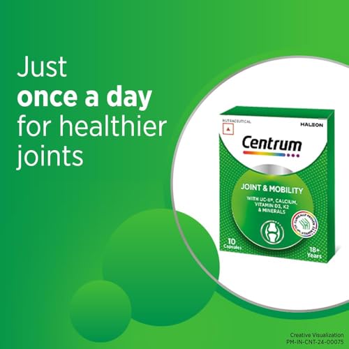Centrum Joint & Mobility Capsule | Supplement | Undenatured Collagen Type II, Vitamin K2, Calcium for Joint support, Cartilage Support and Better Mobility | Joint Support Capsule - Pack of 10 - Image 6
