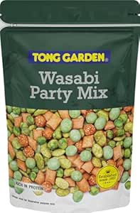Tong Garden 400g Wasabi Flavour Party Mix snack | Crispy Green Peas, Peanuts & Sesame Seeds with Bold Spices | Perfect Snack for Any Event - (Pack of 1)